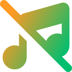 Music Note Off 2 Icon from Core Gradient Set