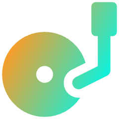 Record Player Icon from Core Gradient Set