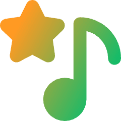 Favorite Star Playlist Icon from Core Gradient Set