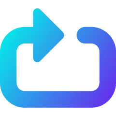 Loop Media Icon from Core Gradient Set