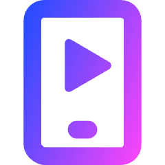Play List 3 Icon from Core Gradient Set