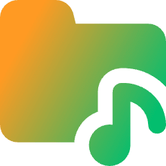 Play List Folder Icon from Core Gradient Set
