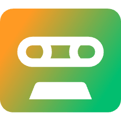 Tape Cassette Record Icon from Core Gradient Set