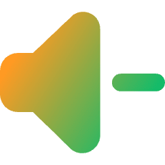 Volume Down Icon from Core Gradient Set