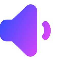 Volume Level Low Icon from Core Gradient Set
