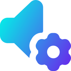 Volume Setting Gear Icon from Core Gradient Set