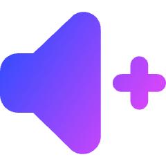 Volume Up Icon from Core Gradient Set