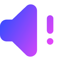 Volume Warning Icon from Core Gradient Set