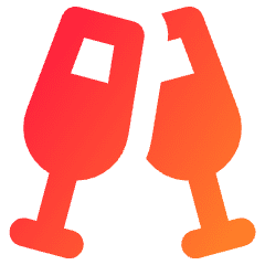 Champagne Party Alcohol Icon from Core Gradient Set
