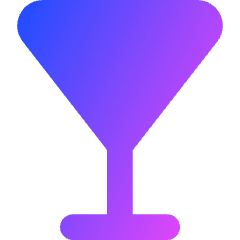 Cocktail Glass Icon from Core Gradient Set