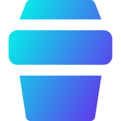 Coffee Takeaway Cup Icon from Core Gradient Set