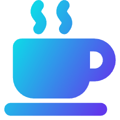 Tea Cup Icon from Core Gradient Set