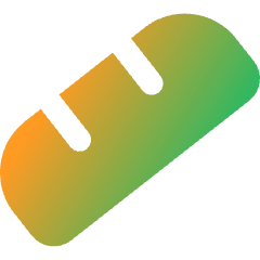 Baguette Icon from Core Gradient Set
