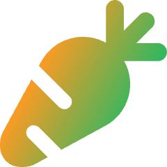 Carrot Icon from Core Gradient Set