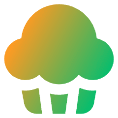 Cupcake Icon from Core Gradient Set