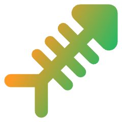 Fish Bones Waste Icon from Core Gradient Set