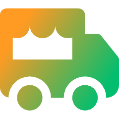Food Truck Event Fair Icon from Core Gradient Set