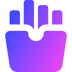 French Fries Icon from Core Gradient Set