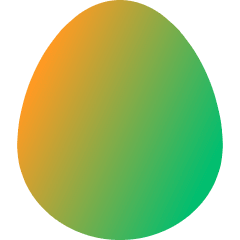 Fresh Egg Icon from Core Gradient Set