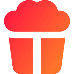 Popcorn Icon from Core Gradient Set