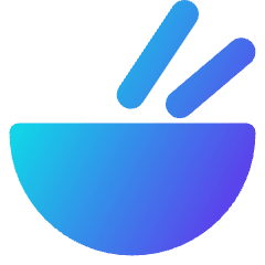 Bowl Chop Stick Icon from Core Gradient Set