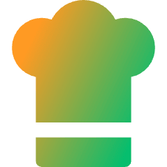 Chef Toque Hat Icon from Core Gradient Set