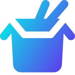 Food Takeaway Packaging Icon from Core Gradient Set