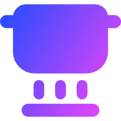 Induction Pot Icon from Core Gradient Set