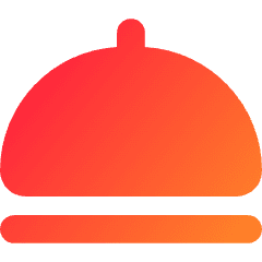 Serving Dome Icon from Core Gradient Set
