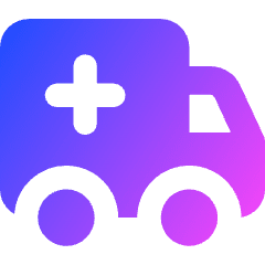 Ambulance Icon from Core Gradient Set