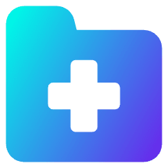 Medical Folder Icon from Core Gradient Set