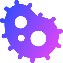 Bacteria Virus Cells Biology Icon from Core Gradient Set
