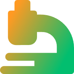 Microscope Observation Sciene Icon from Core Gradient Set