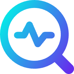 Heart Rate Search Icon from Core Gradient Set