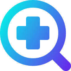 Medical Search Diagnosis Icon from Core Gradient Set