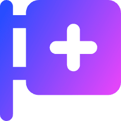 Hospital Sign Icon from Core Gradient Set