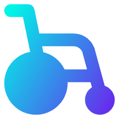 Wheelchair Icon from Core Gradient Set