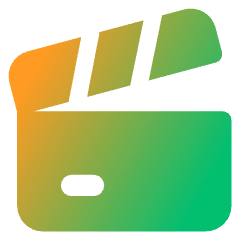 Film Slate Icon from Core Gradient Set