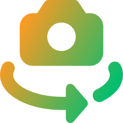Camera Rotate Icon from Core Gradient Set