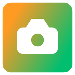 Camera Square Icon from Core Gradient Set
