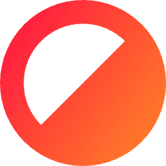 Bottom Right Half Shadow Circle Icon from Core Gradient Set