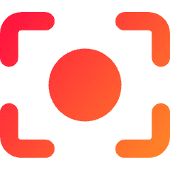 Focus Center Icon from Core Gradient Set