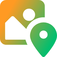 Image Location Icon from Core Gradient Set