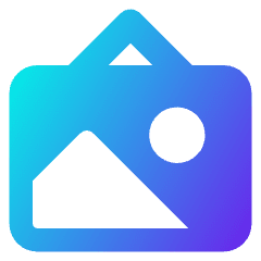 Landscape Frame Icon from Core Gradient Set