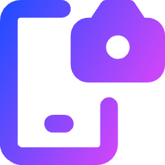 Mobile Phone Camera Icon from Core Gradient Set