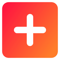 Add Square Icon from Core Gradient Set