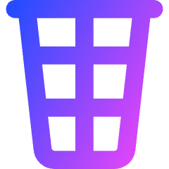Recycle Bin 3 Icon from Core Gradient Set