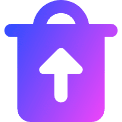 Recycle Bin Throw 1 Icon from Core Gradient Set