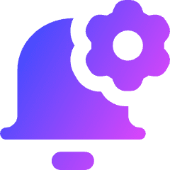 Alarm Setting Gear Icon from Core Gradient Set