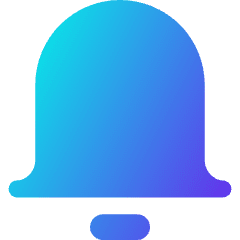 Bell Notification Icon from Core Gradient Set